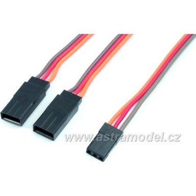 Kabel serva Y plochý JR 22AWG 15cm