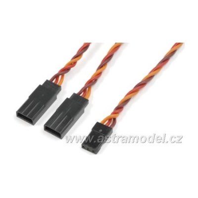 Kabel serva Y kroucený JR HD 22AWG 15cm