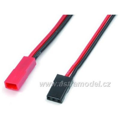 Konverzní kabel JST samec - JR samice 22AWG