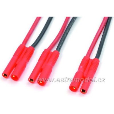 Kabel Y sériový 2.0mm zlacený 14AWG 12cm