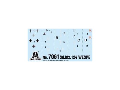 Italeri 7061 Sd.Kfz.124 Wespe