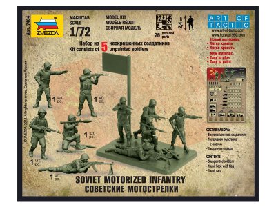 Zvezda figurky Sovětská pěchota (1:72)