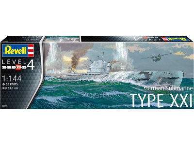Revell 05177 německá ponorka Typ XXI (1:144)