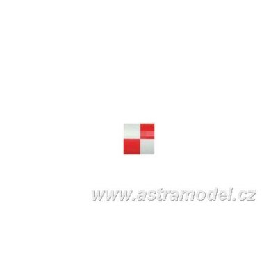 UltraCote - 2in čtverce bílá/červená 2m