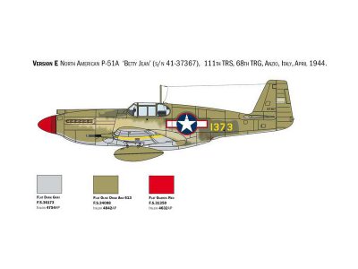 Italeri 1423 North American P-51A Mustang (1:72)
