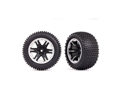 Traxxas kolo 2.8", disk RXT černý/polomatný chrom, pneu Alias (2) (2WD zadní)