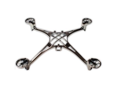 Traxxas hlavní šasi černý chrom: LaTrax Alias