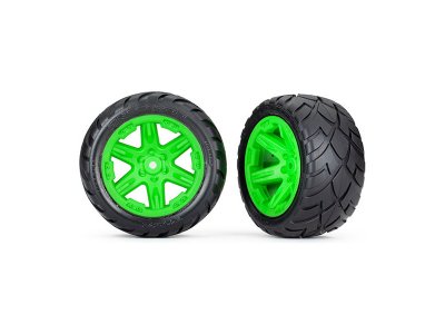 Traxxas kolo 2.8", disk RXT zelený, pneu Anaconda (2WD zadní) (2)