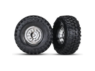 Traxxas kolo 1.9", disk chromovaný, pneu Canyon Trail (pár)