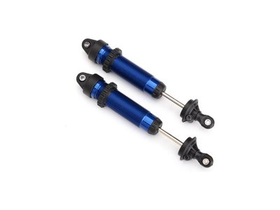 Traxxas tlumič GTR 88mm modrý se závitem (2)