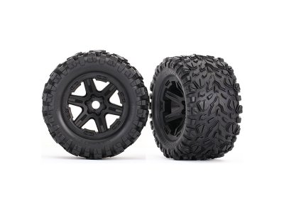 Traxxas kolo 3.8", disk černý, pneu Talon EXT (pár)
