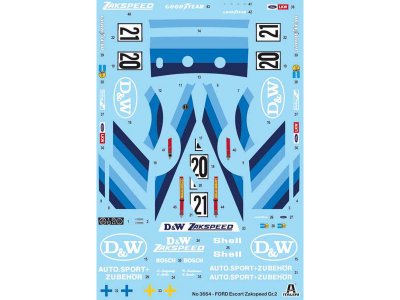 Italeri 3664 Ford Escort Zakspeed Gr. 2 (1:24)