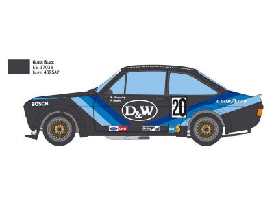 Italeri 3664 Ford Escort Zakspeed Gr. 2 (1:24)
