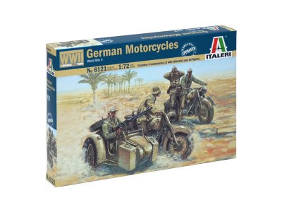 Italeri  6121 figurky - němečtí motocyklisté WW2 (1:72)