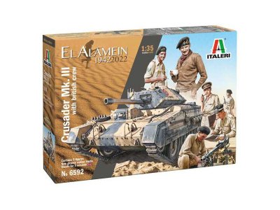 Italeri 6592 Crusader Mk. II s britskou osádkou (1:35)