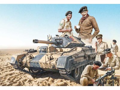 Italeri 6592 Crusader Mk. II s britskou osádkou (1:35)