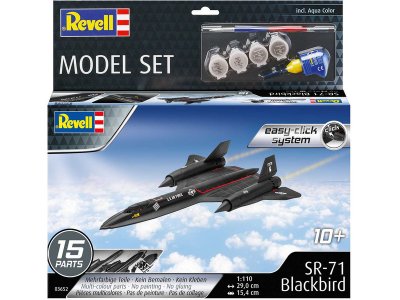 Revell 63652 EasyClick - Lockheed SR-71 Blackbird (1:110) (sada)