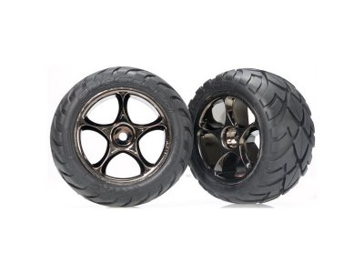 Traxxas kolo 2.2", disk Tracer černý chrom, pneu Anaconda (2) (zadní)