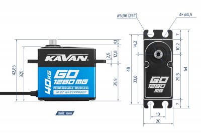 GO-1280MG (0.085s/60°, 40kg.cm)