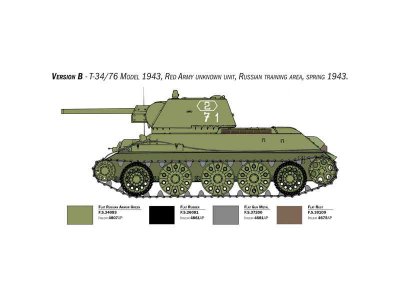 Italeri 6570 T-34/76 Mod. 43 (1:35)