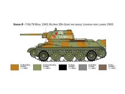 Italeri 6570 T-34/76 Mod. 43 (1:35)