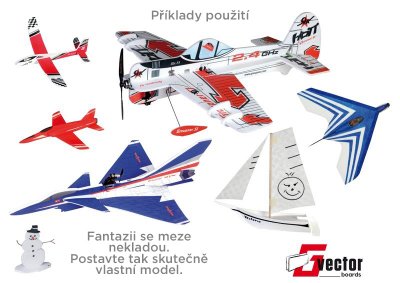 deska Graupner Vector Boards 1000 x 300 x 15,0 mm 2ks