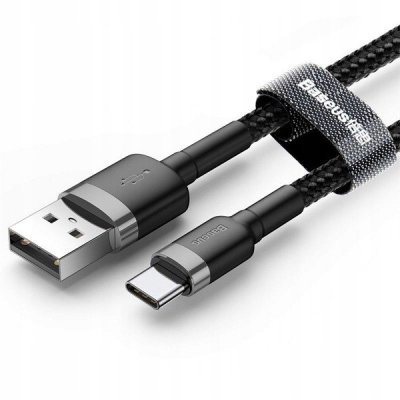 Cafule kabel USB do Type-C 3.0A 1m (šedo-černý)