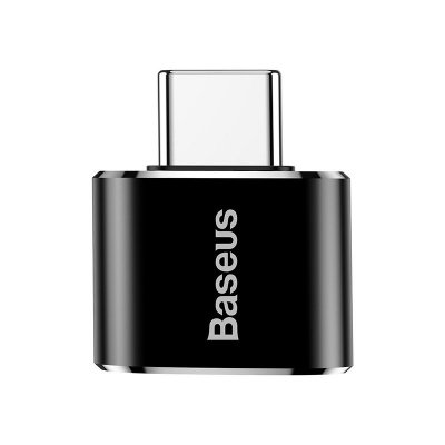 USB Female to Type-C Male Adapter Converter (Black)