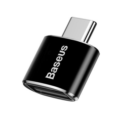 USB Female to Type-C Male Adapter Converter (Black)