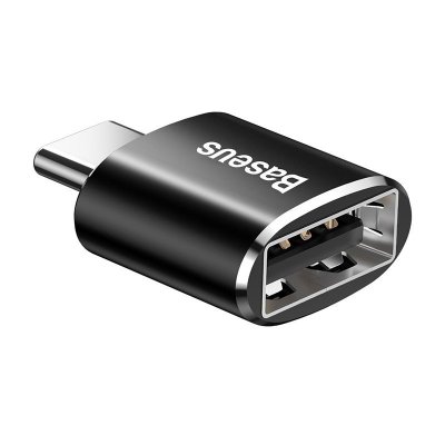 USB Female to Type-C Male Adapter Converter (Black)