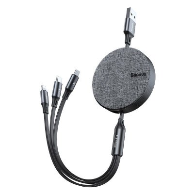 Kabel USB Baseus Fabric 3v1 (USB-C / Lightning / Micro)
