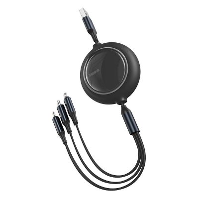 Baseus Bright Mirror 3-in-1 cable USB For M+L+T 3.5A 1.2m Black