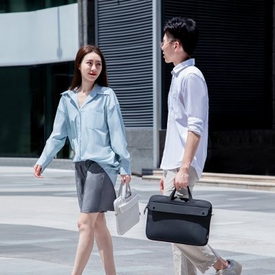 Baseus Basics shoulder bag for laptop up to 16'' (dark grey)