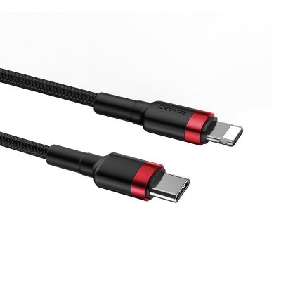 Baseus Cafule Cable Type-C to iP PD 18W 1m Red+Black