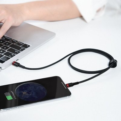 Baseus Cafule Cable Type-C to iP PD 18W 1m Red+Black