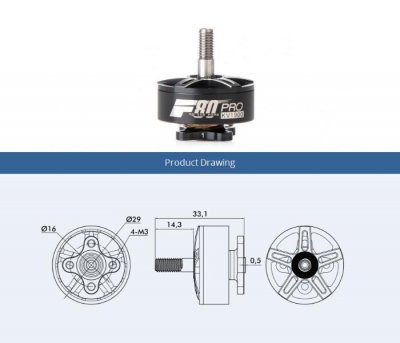 T-motor F80 Pro FPV Racing Motor (KV2200)