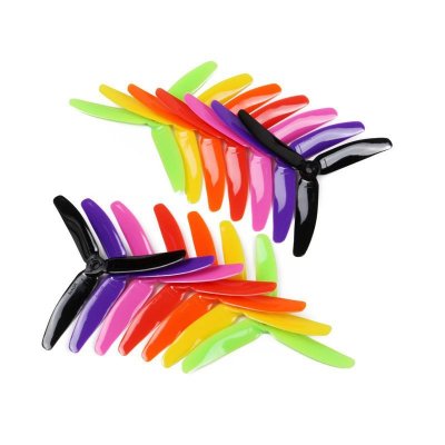 3-listá vrtule 5x4,5 CW/CCW fialová (10 párů)