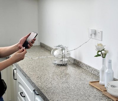 Magnetický samonavíjecí USB nabíjecí kabel (Type-C) (90 cm)