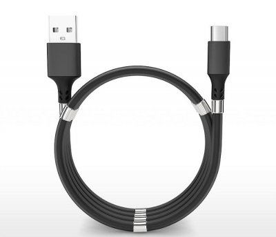 Magnetický samonavíjecí USB nabíjecí kabel (Type-C) (180 cm)