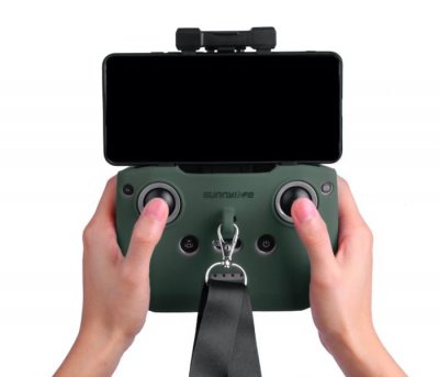 DJI RC-N1- Silikonová ochrana vysílače + popruh vysílače (Green)