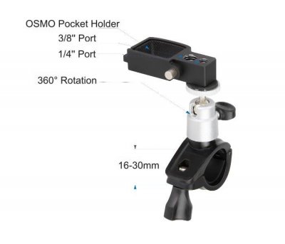 Osmo Pocket - držák na kolo do průměru 30mm