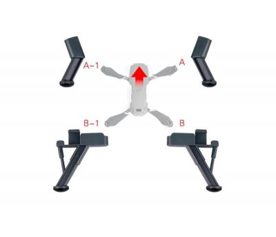Odpružené zvýšené přistávací nohy pro Mavic 2