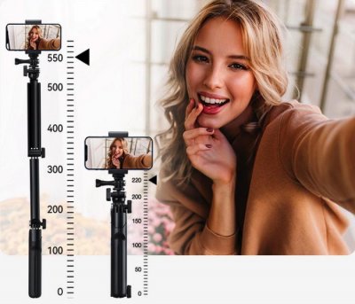 Osmo - Upgradován multifunkční skládací třícestná selfie tyč