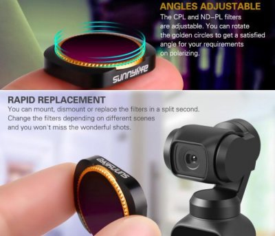 ND-X Pack 6 Lens Filters pro Osmo Pocket 1/2