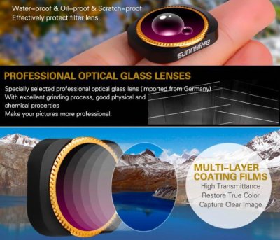 ND-X Pack 6 Lens Filters pro Osmo Pocket 1/2