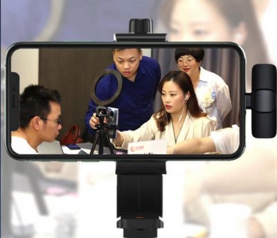 2v1 Lightning Lavalier Wireless Microphone (vč. Aku)