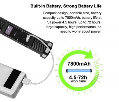 Magnetic Handheld RGB LED Light (With Battery)