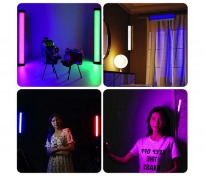 Magnetic Handheld RGB LED Light (With Battery)