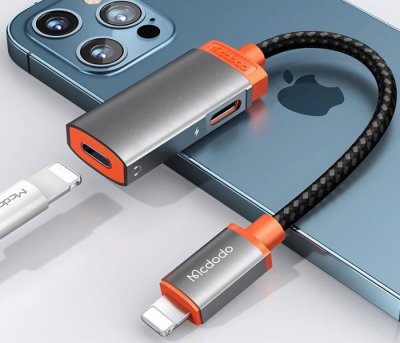 Lightning to Dual-Lightning Audio Adapter (2A)