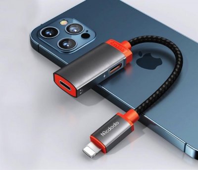 Lightning to Dual-Lightning Audio Adapter (2A)